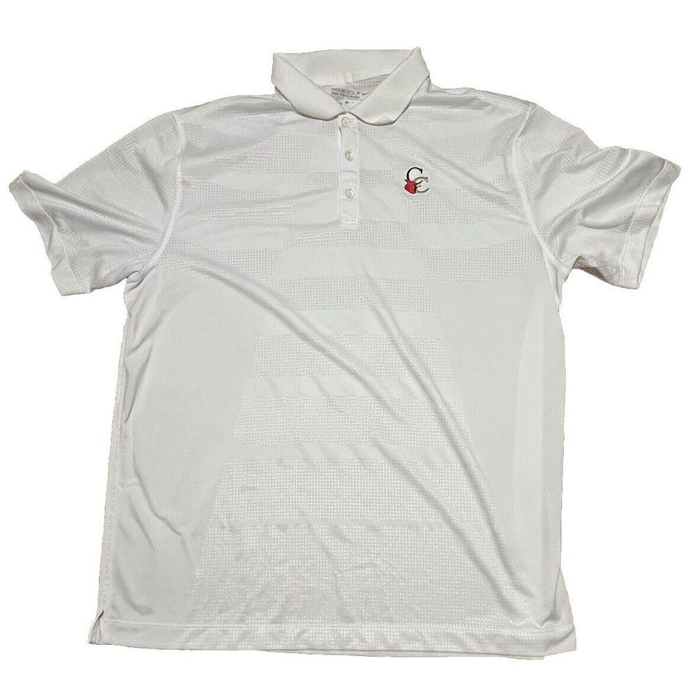 Nike Dri-FIt Tour Performance Golf White Polo‎ Shirt Mens XL Extra Large